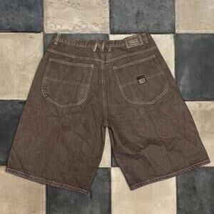Vintage marithe francois girbaud brown denim shorts